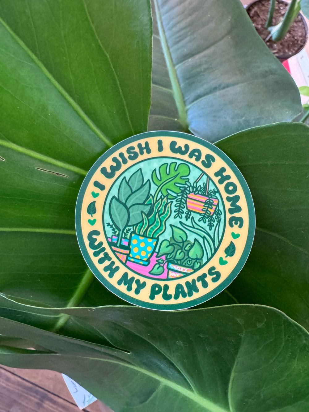 Wish I Was Home Sticker
