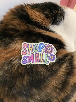 Shop small sticker