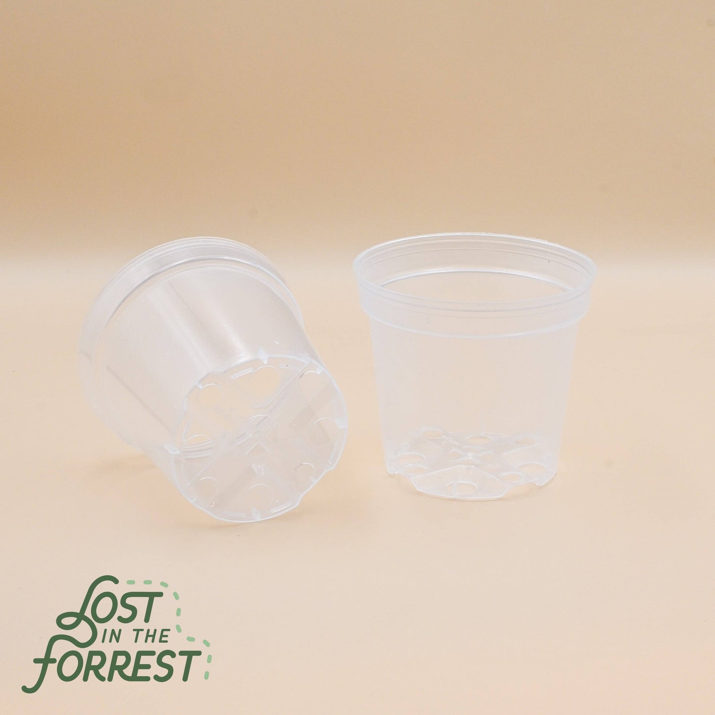 Clear nursery pots