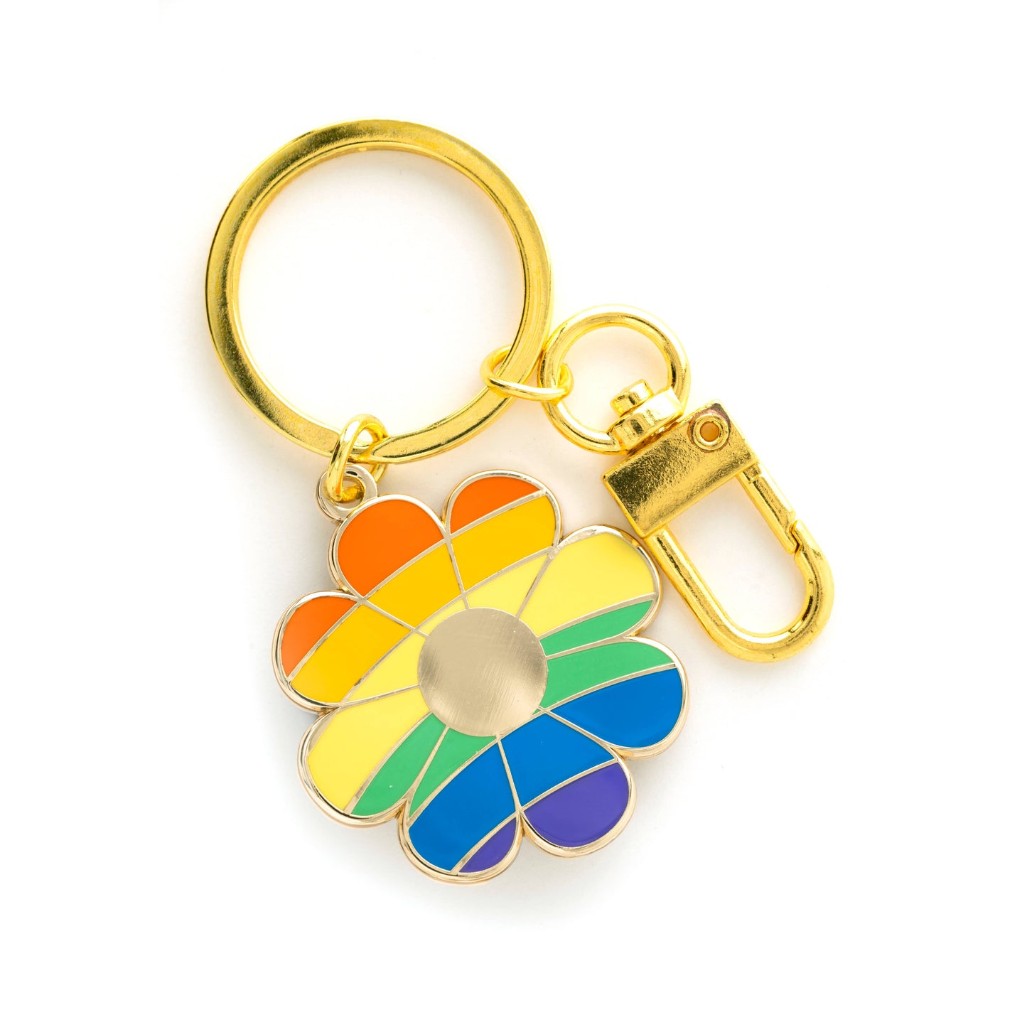 Rainbow Flower Keychain & Bag charm