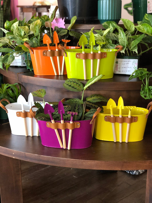 Planter with matching tools
