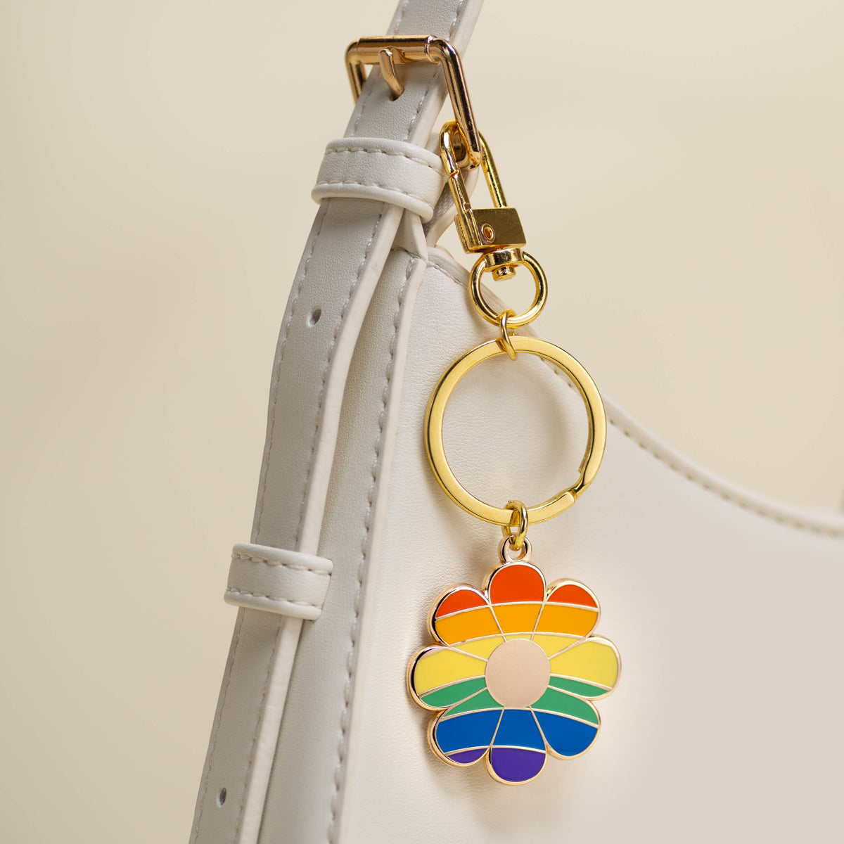 Rainbow Flower Keychain & Bag charm