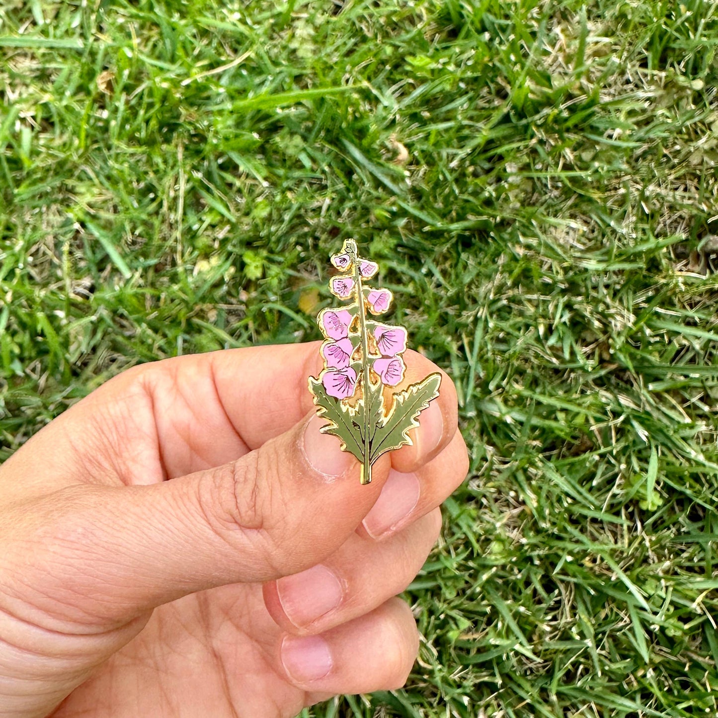 Foxglove Flower Enamel Pin