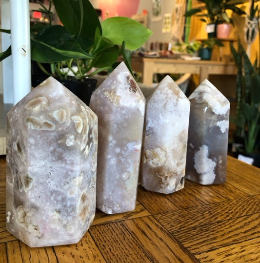 Flower agate towers