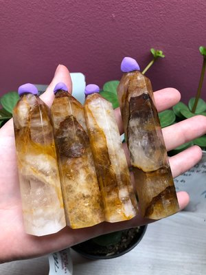 Golden healer quartz tower