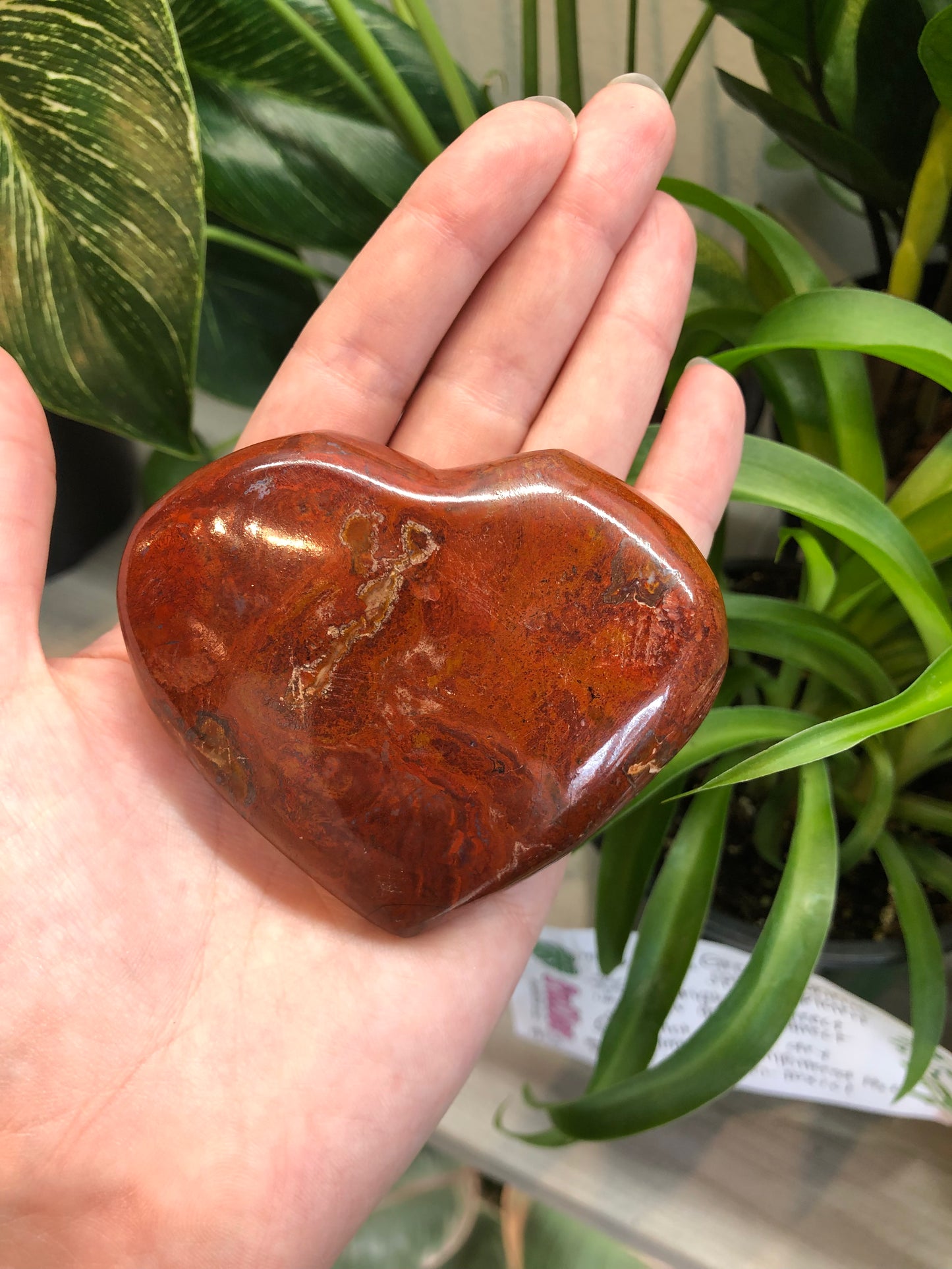 Red Jasper Heart