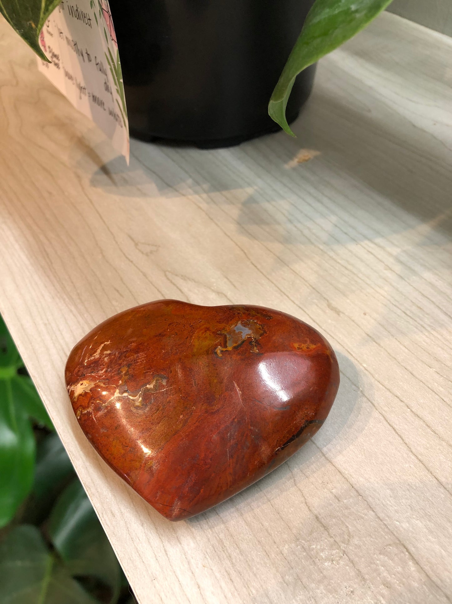 Red Jasper Heart