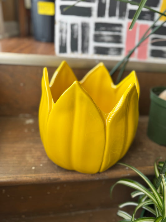 Yellow Tulip Pot