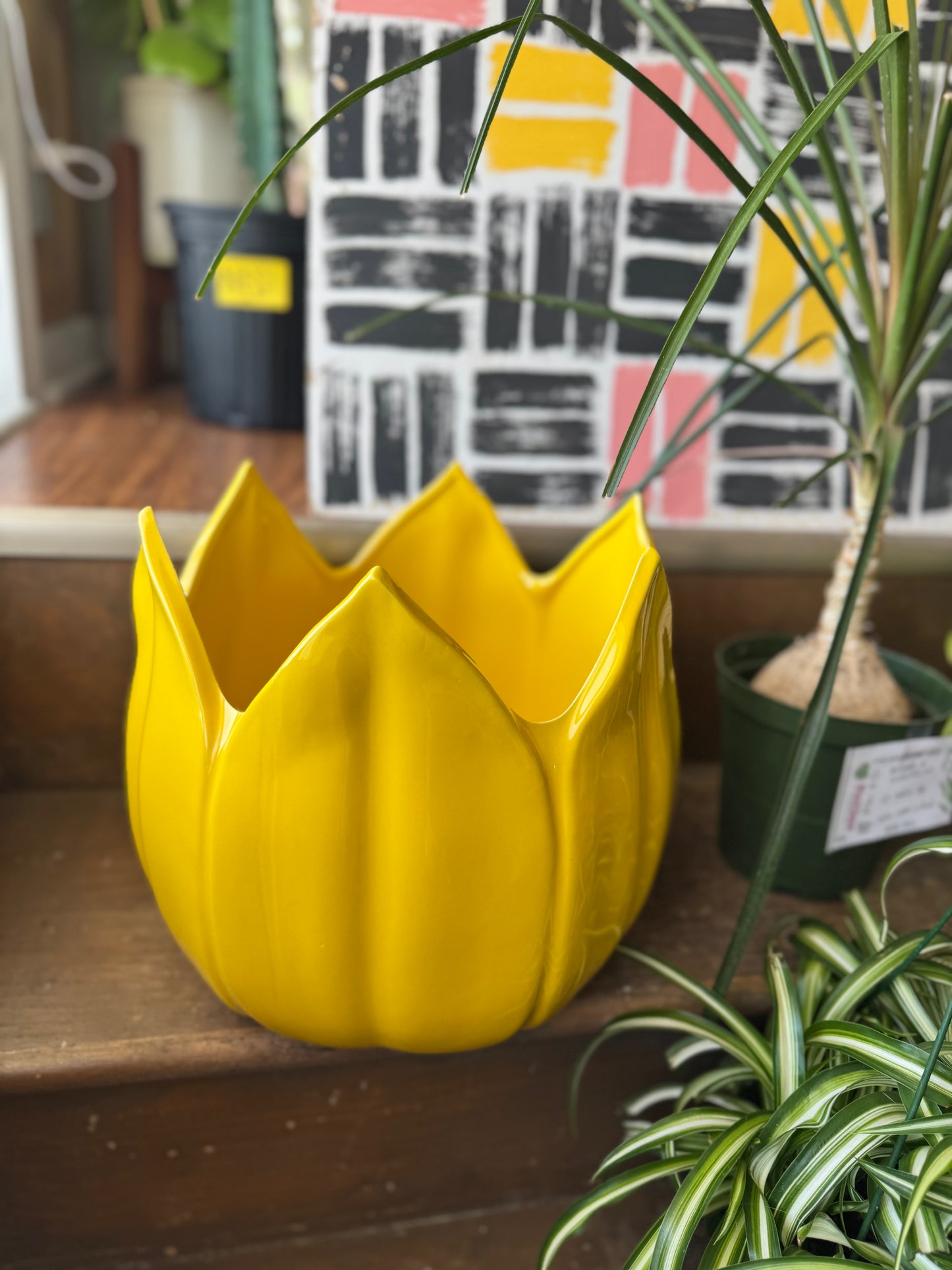 Yellow Tulip Pot