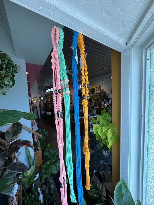 Macrame Hanger w/ Woven Handle