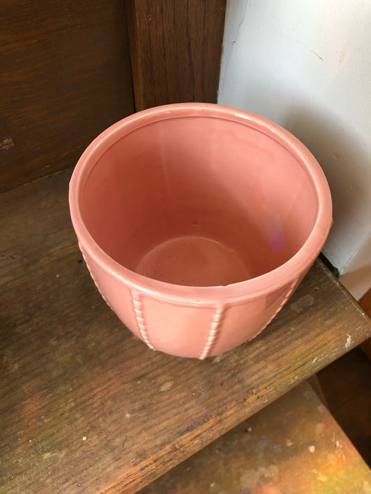 Blush pink cache pot