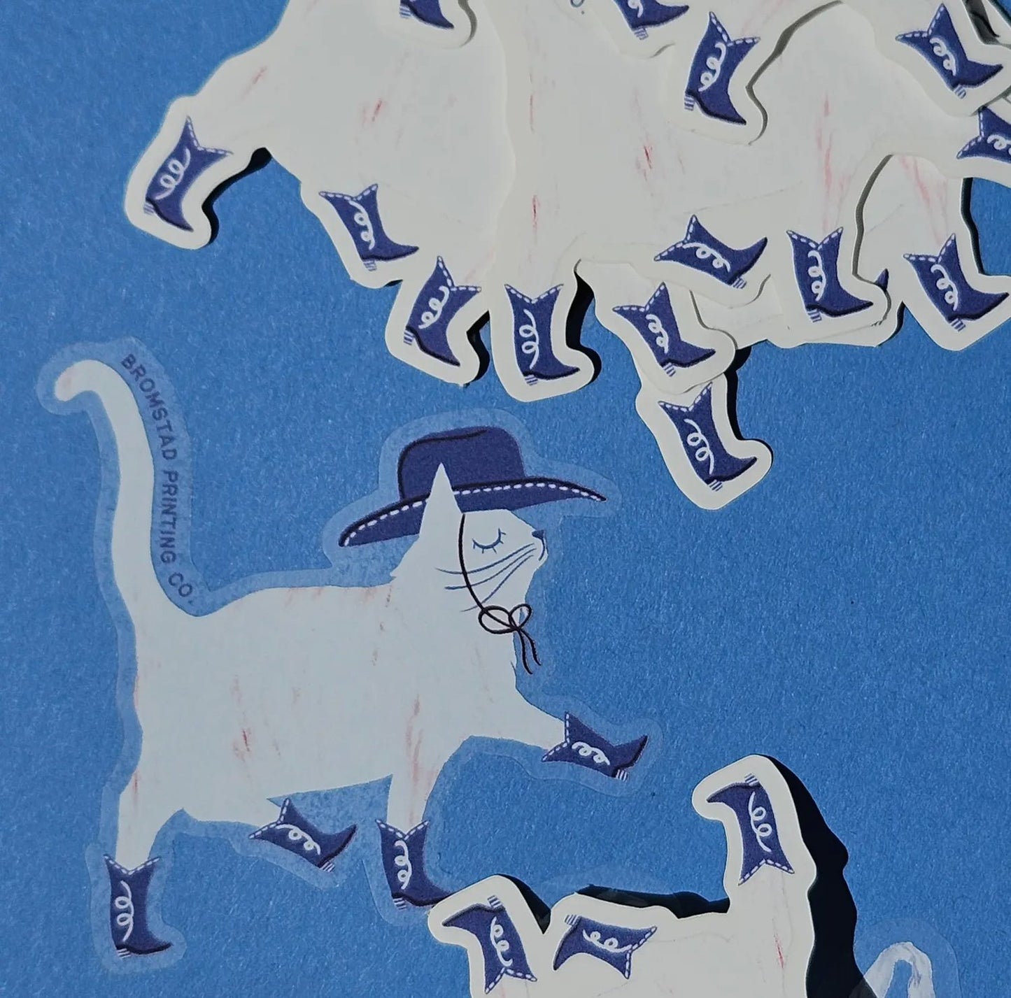 Boots cowboy cat sticker