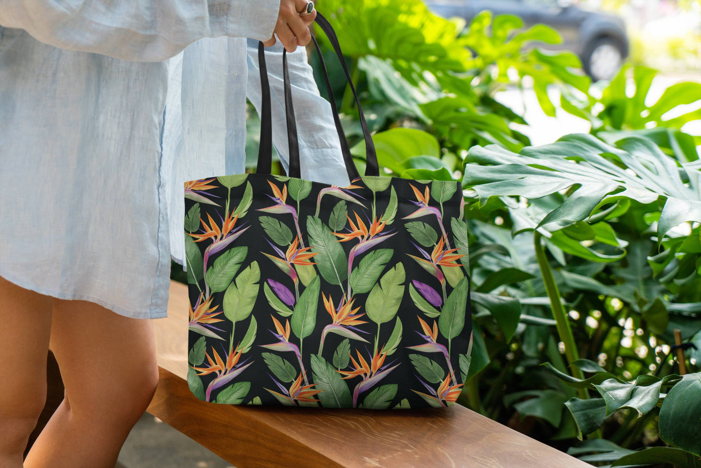 Bird of Paradise tote bag