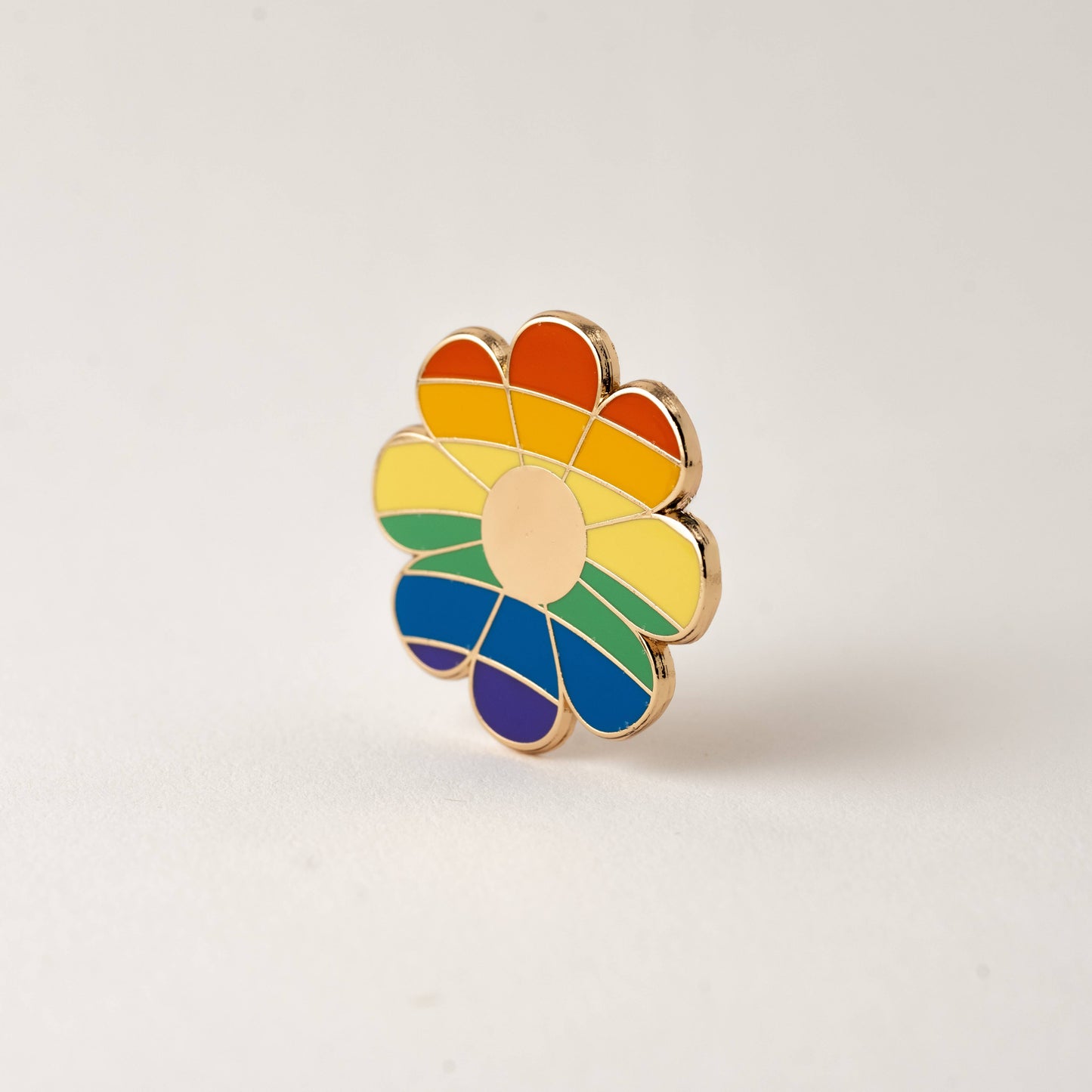 Rainbow Flower Pin