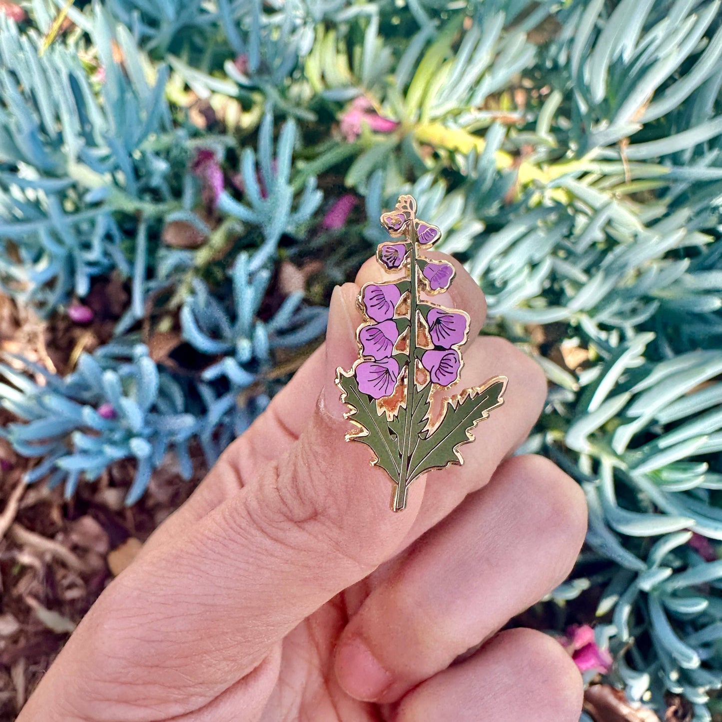 Foxglove Flower Enamel Pin