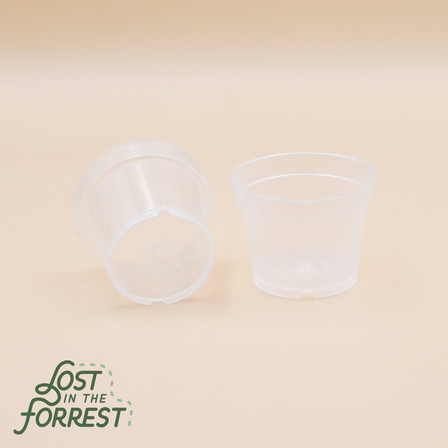 Clear nursery pots